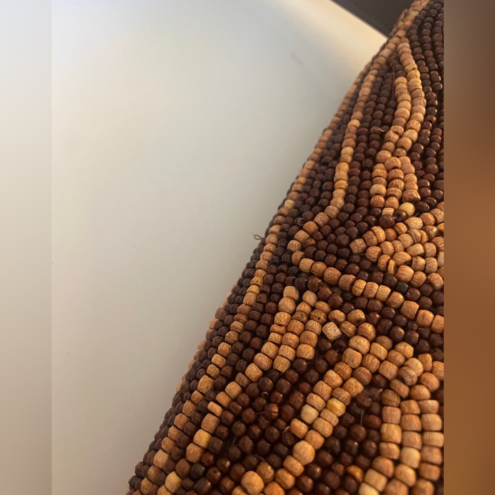 STAUD Black and Brown Beaded Shoulder Bag - Picture 7 of 13
